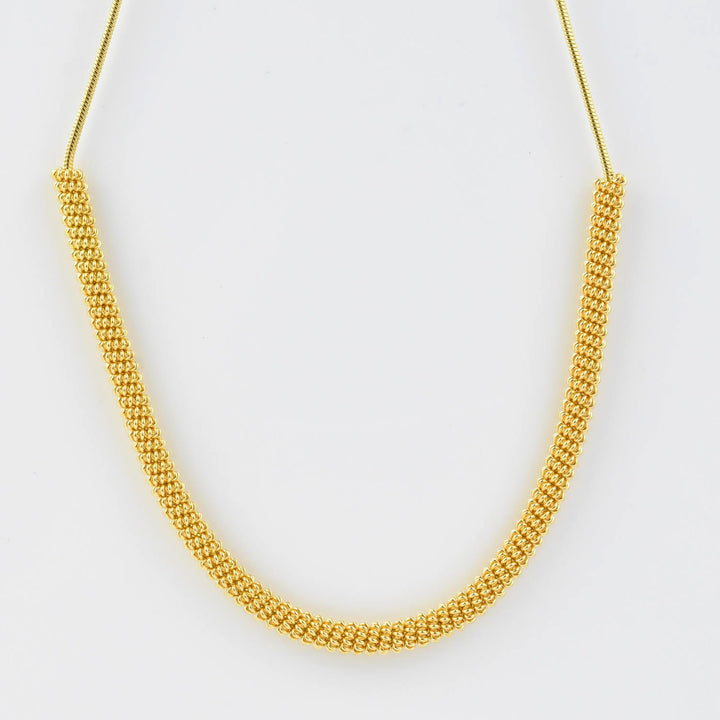 Atoldas Rocas Collar Necklace in Gold Tone - Goldmakers Fine Jewelry