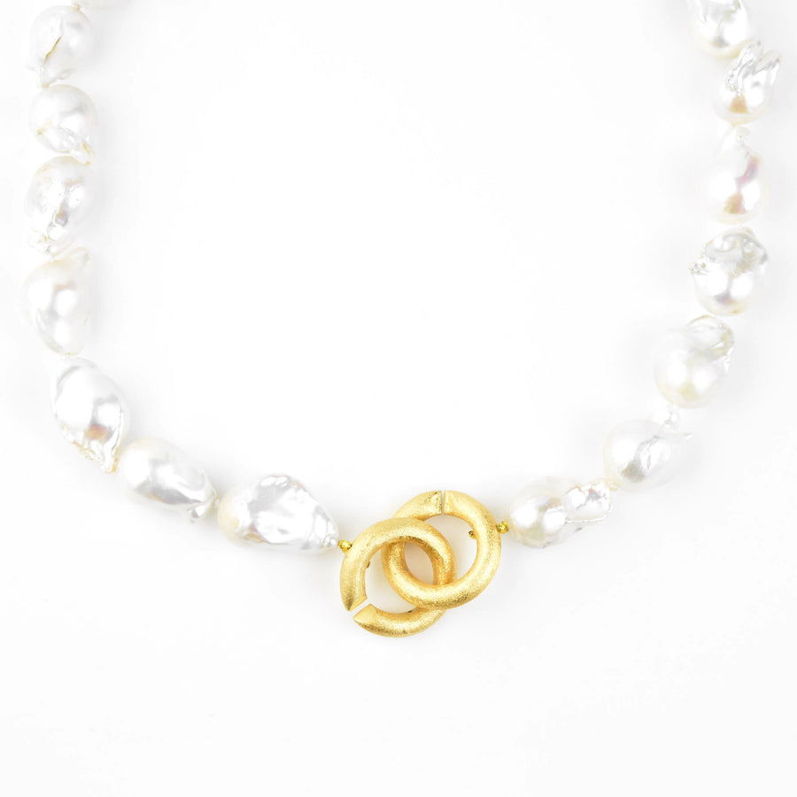 Baroque Pearl Statement Necklace - Goldmakers Fine Jewelry