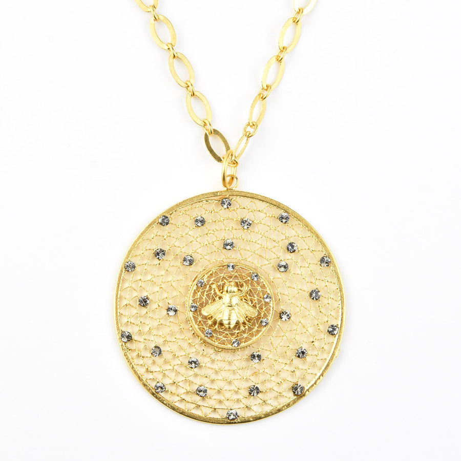 Bee Hive Medallion - Goldmakers Fine Jewelry