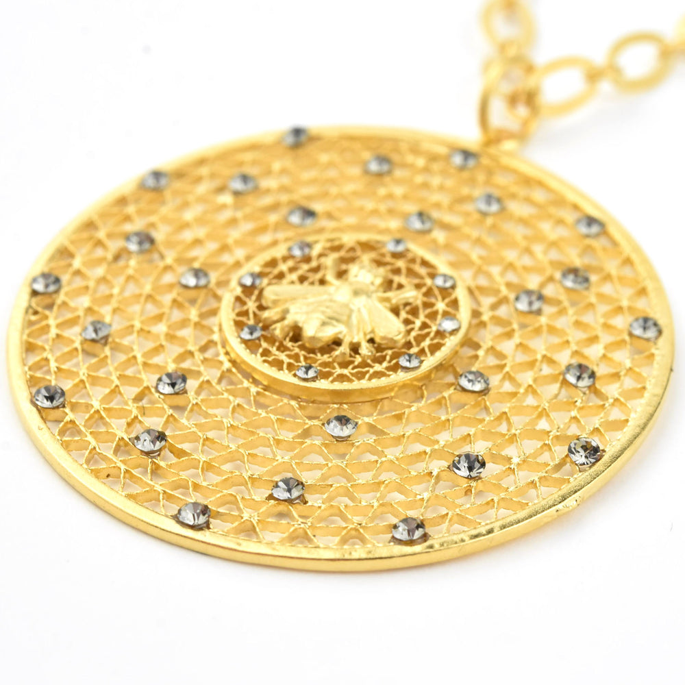 Bee Hive Medallion - Goldmakers Fine Jewelry
