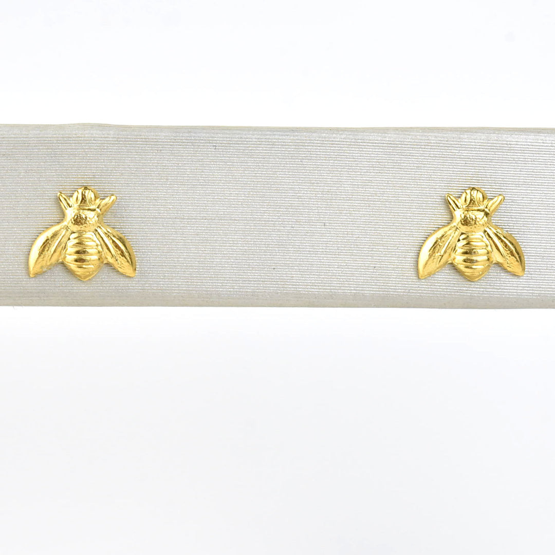 Bee Stud Earrings in Brass