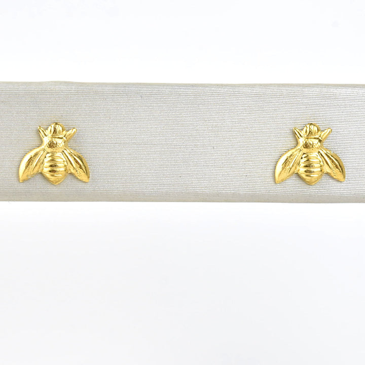 Bee Stud Earrings in Brass