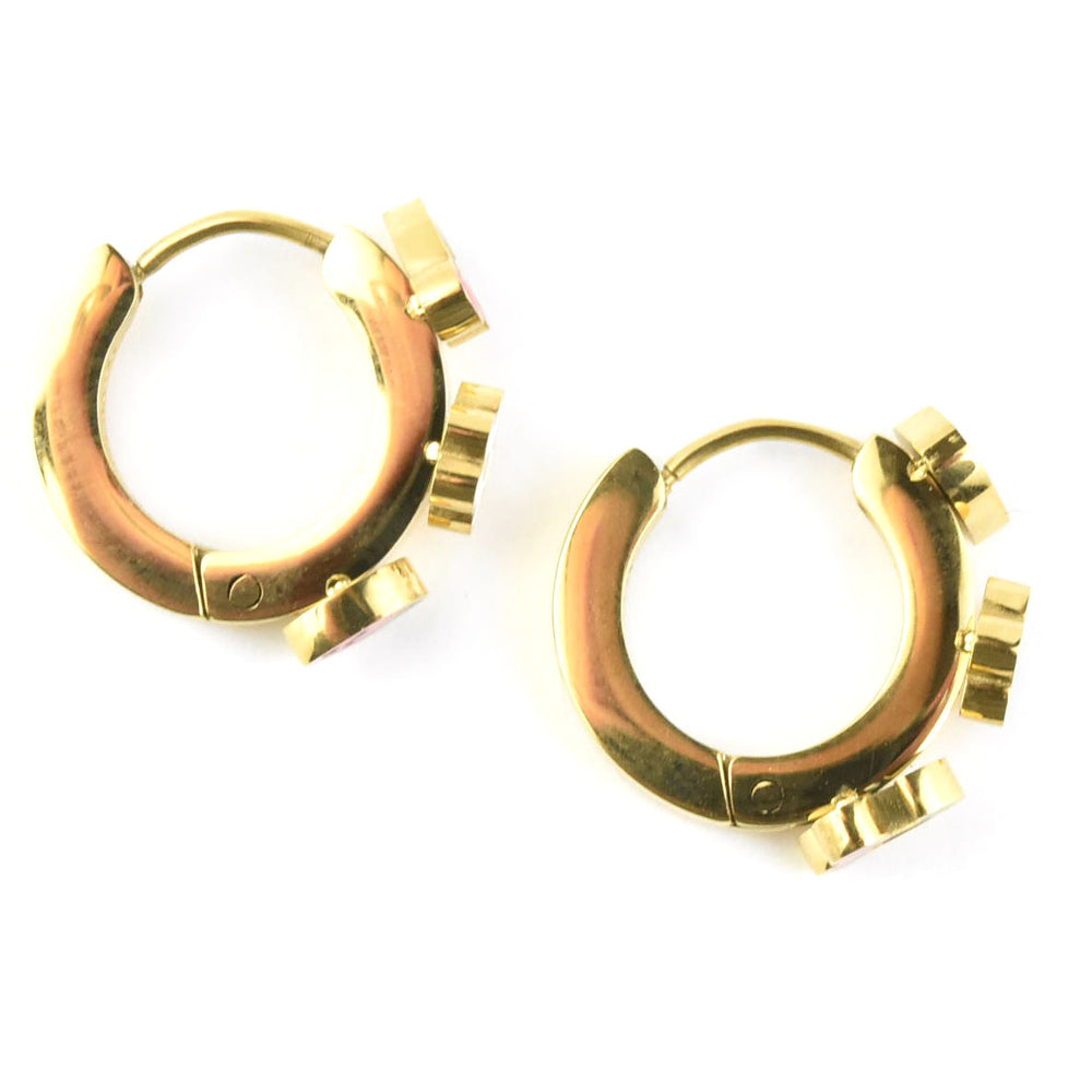 Berry Sweet 3D Huggies - Goldmakers Fine Jewelry