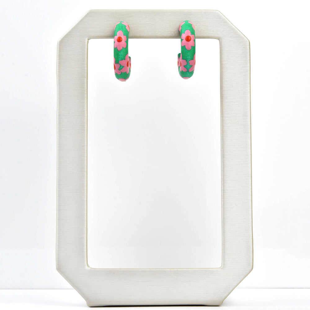 Secret Garden Mini Hoop - Goldmakers Fine Jewelry