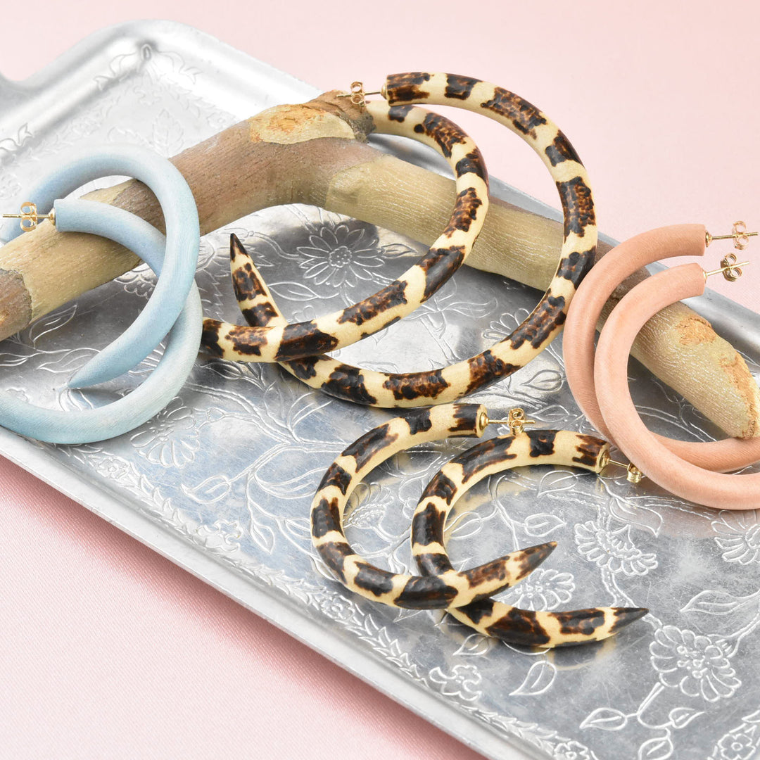 Leopard Small Hoop - Goldmakers Fine Jewelry
