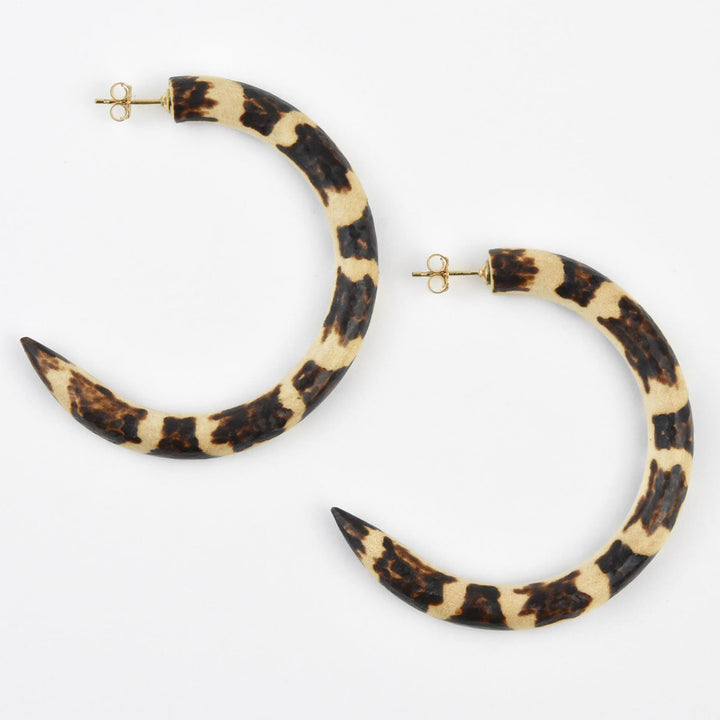Leopard Small Hoop - Goldmakers Fine Jewelry