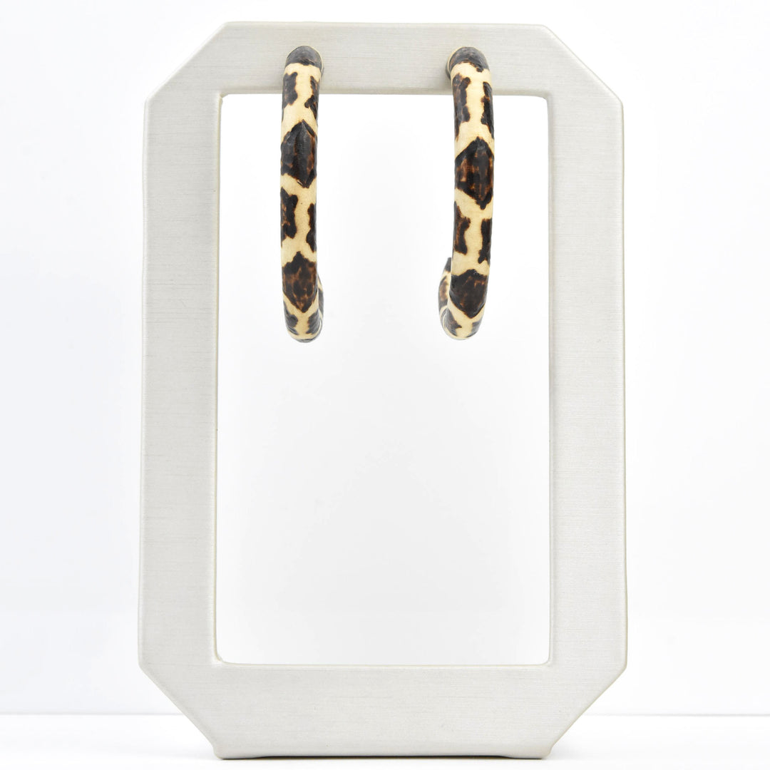 Leopard Small Hoop - Goldmakers Fine Jewelry