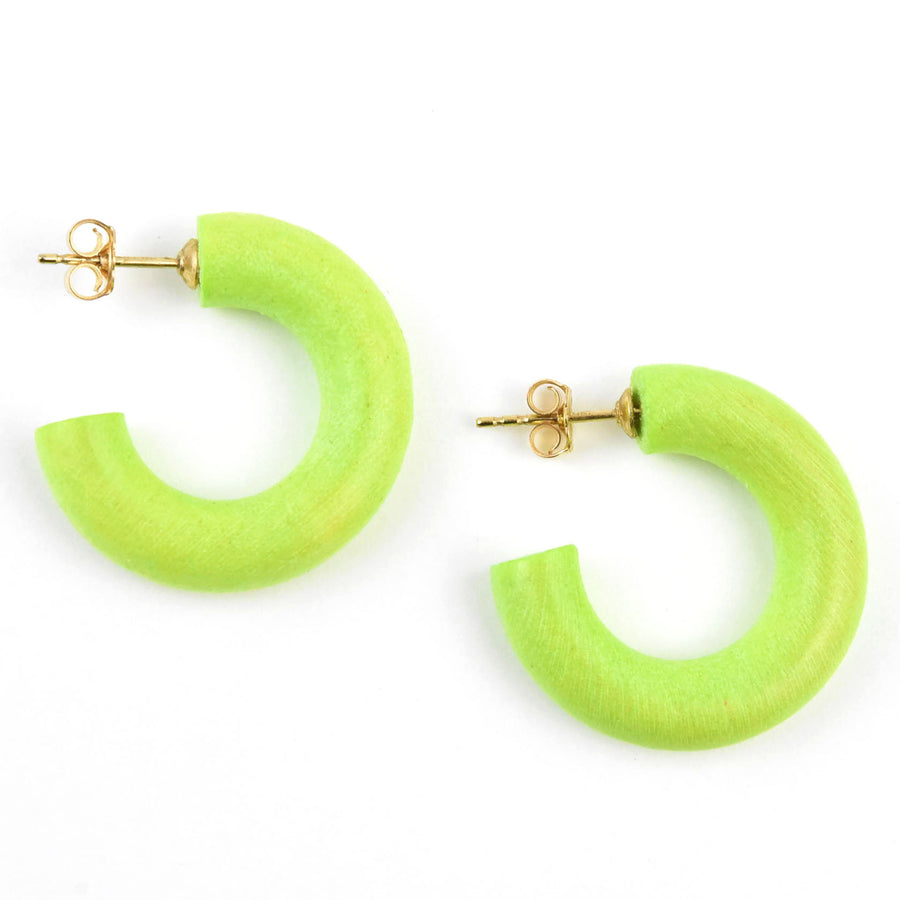 Lime Rickey Mini Hoop - Goldmakers Fine Jewelry