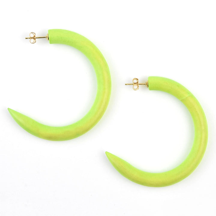 Lime Rickey Small Hoop - Goldmakers Fine Jewelry