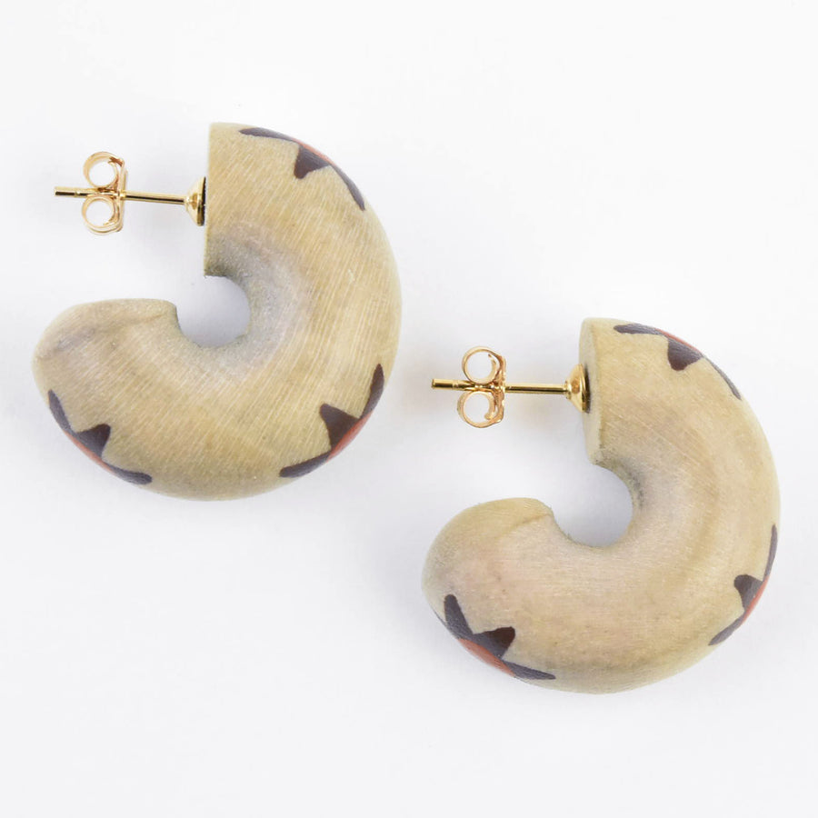 Sun Chunk Mini Hoop - Goldmakers Fine Jewelry