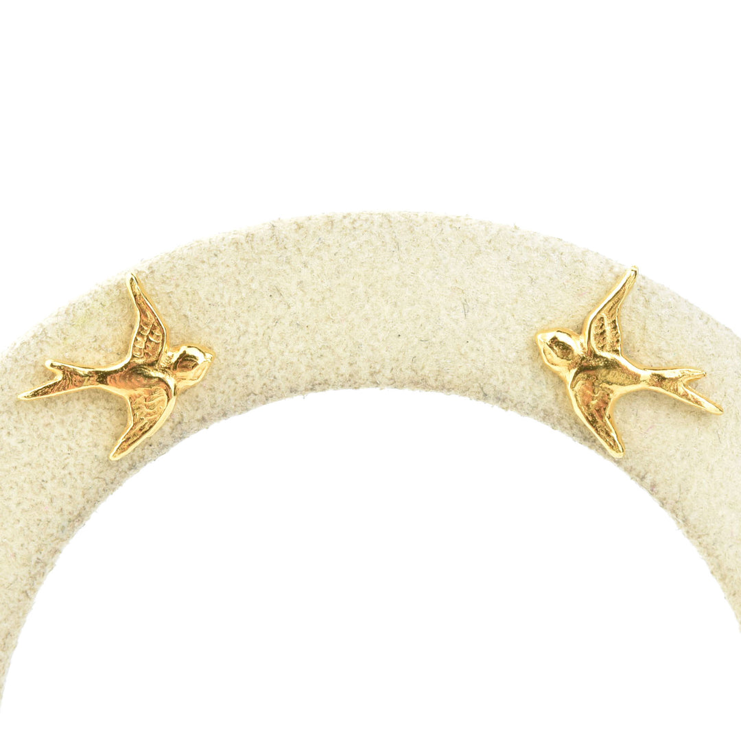 Vermeil Bird Studs