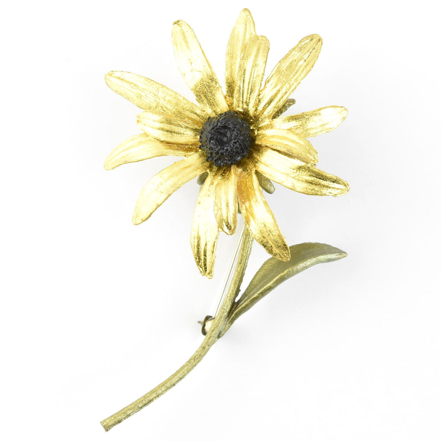 Black-Eyed Susan Brooch - Goldmakers Fine Jewelry