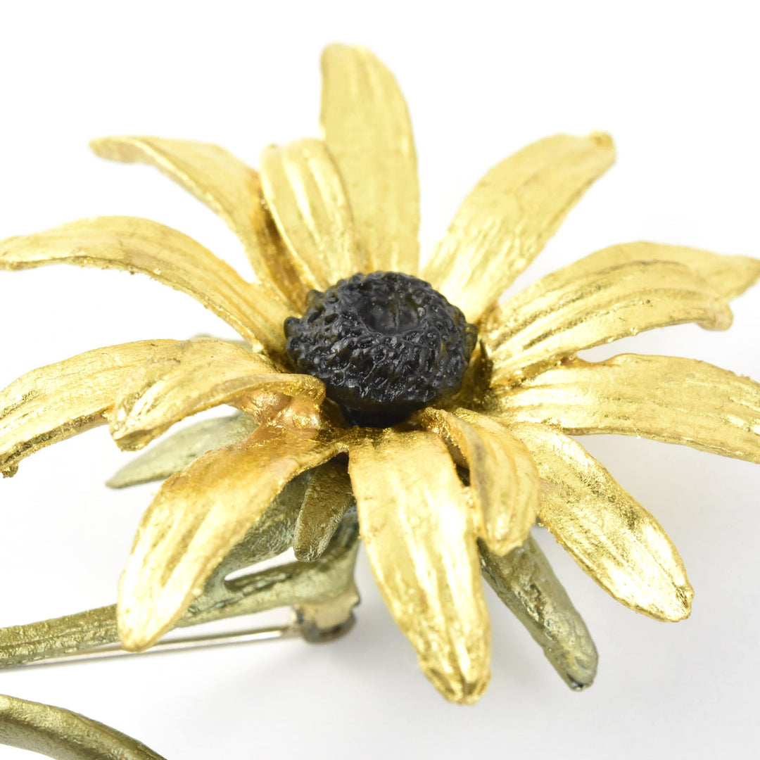 Black-Eyed Susan Brooch - Goldmakers Fine Jewelry