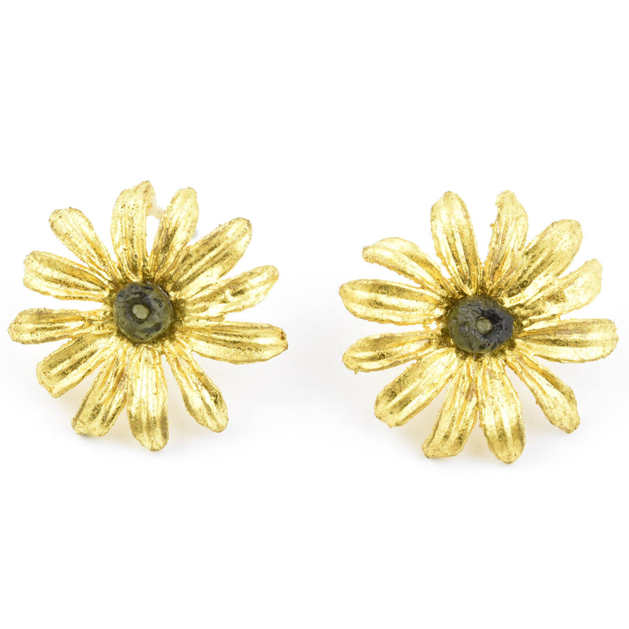 Black-Eyed Susan Post Earrings - Goldmakers Fine Jewelry