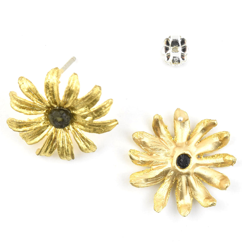 Black-Eyed Susan Post Earrings - Goldmakers Fine Jewelry