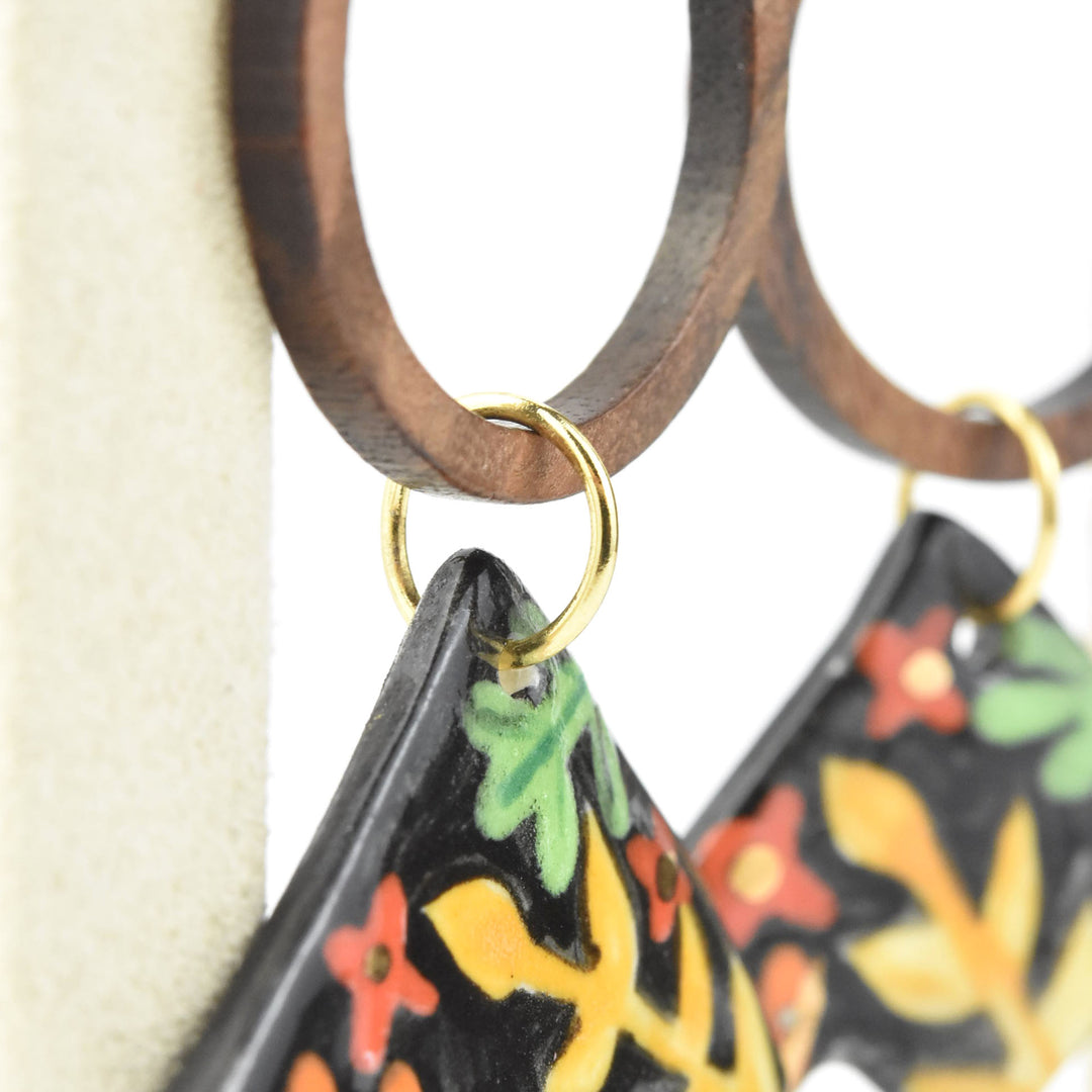 Black Forest Wooden Drops - Goldmakers Fine Jewelry