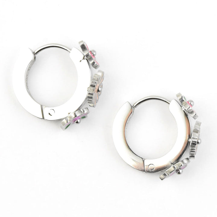 Bloom Trio 3D Huggie Hoops