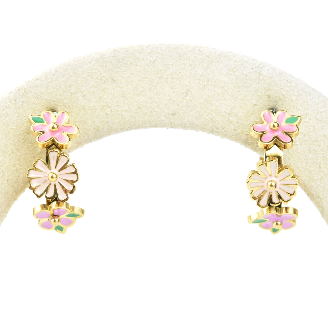 Bloom Trio 3D Huggie Hoops - Goldmakers Fine Jewelry