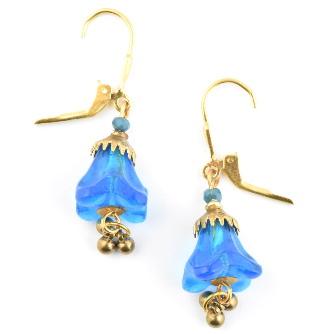 Blue Tulip Earrings