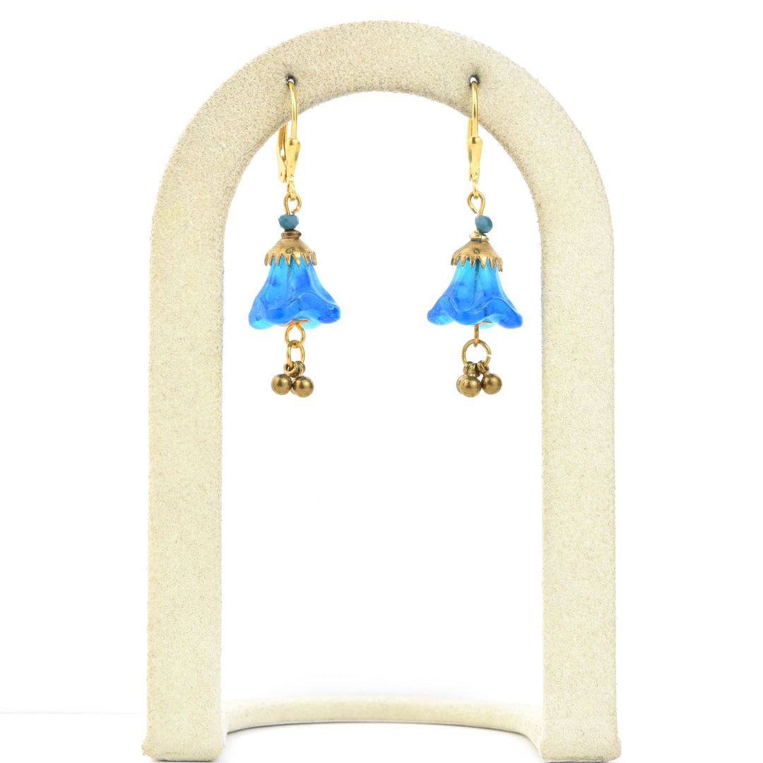 Blue Tulip Earrings