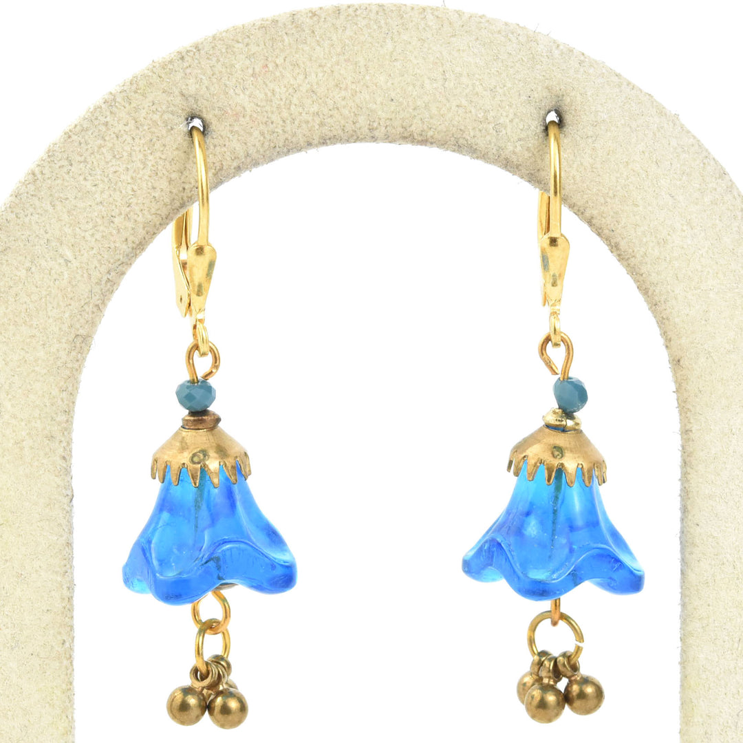 Blue Tulip Earrings