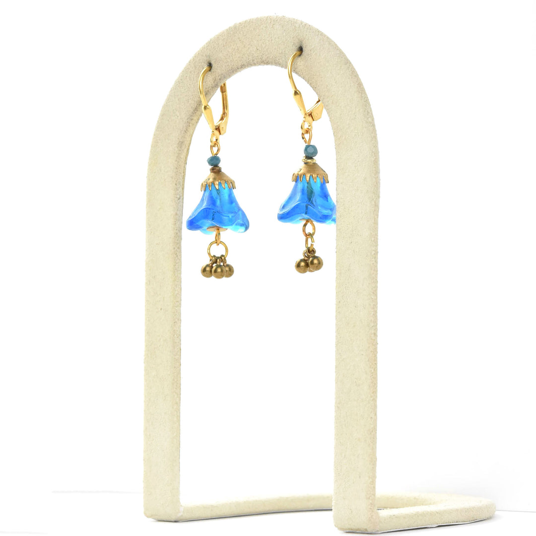 Blue Tulip Earrings