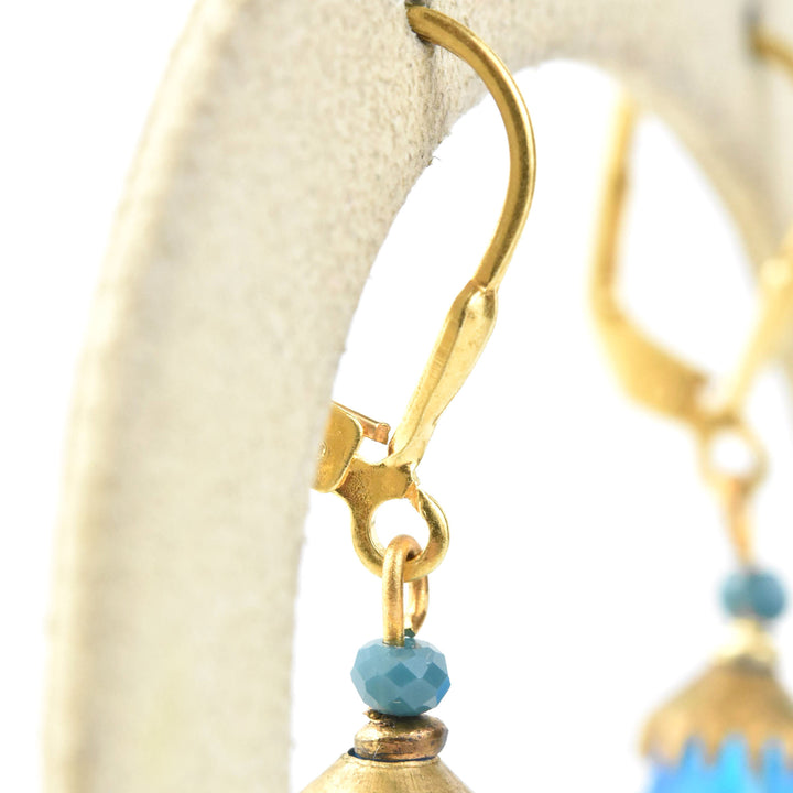 Blue Tulip Earrings