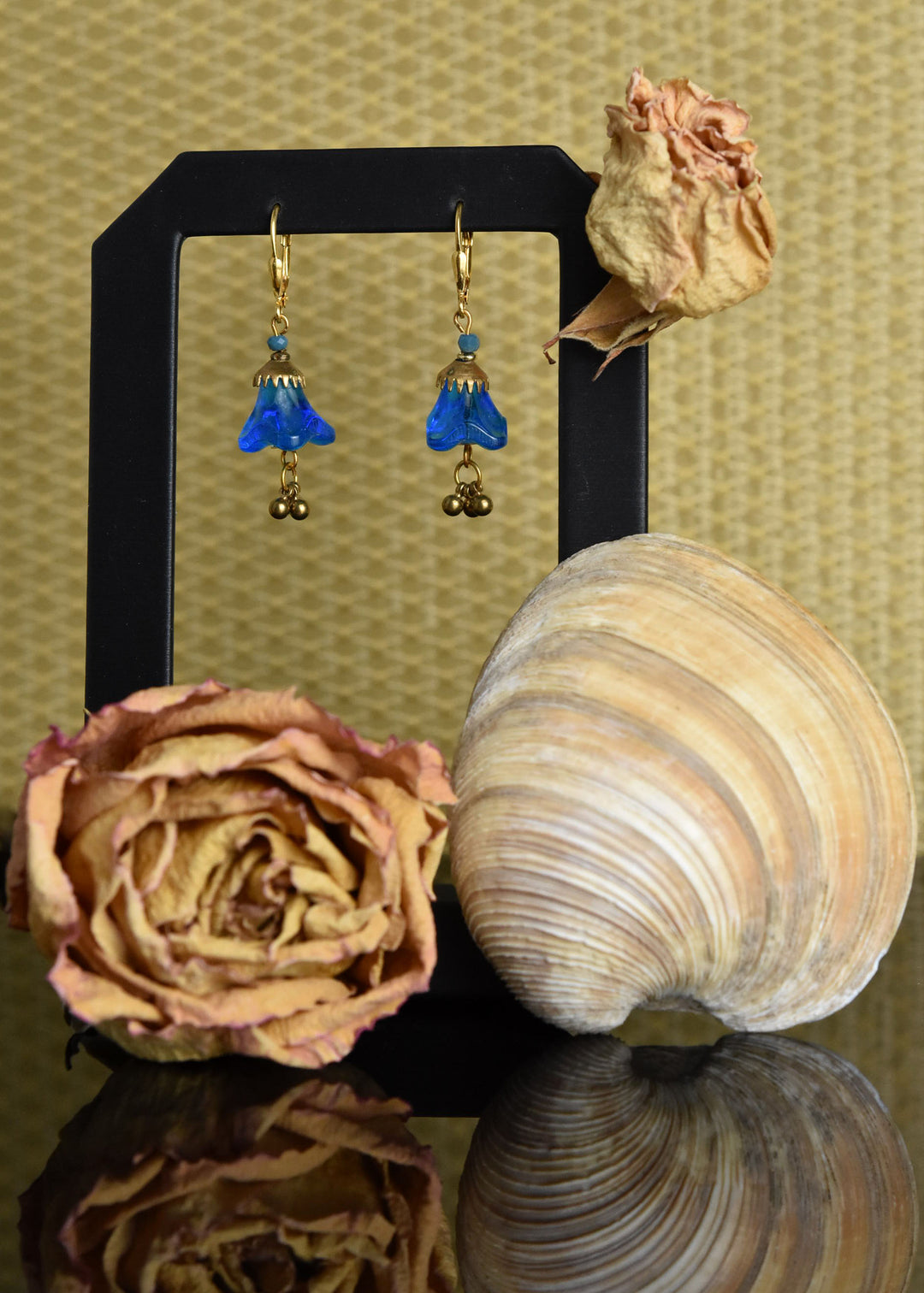 Blue Tulip Earrings