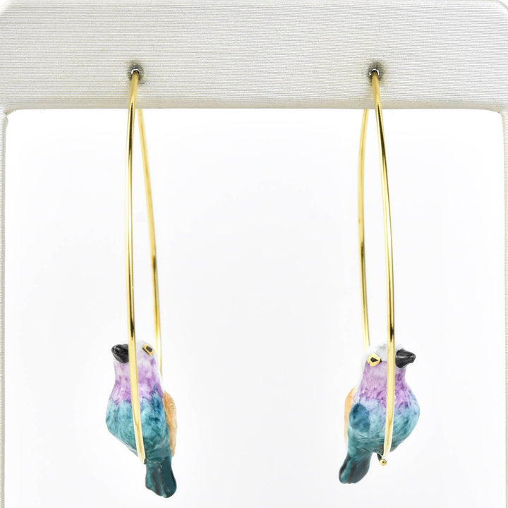 Blue Belly Bird Hoops