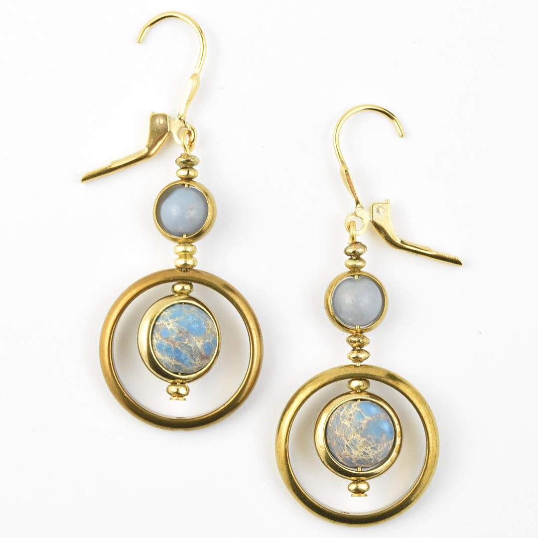 Blue Orbit Earrings