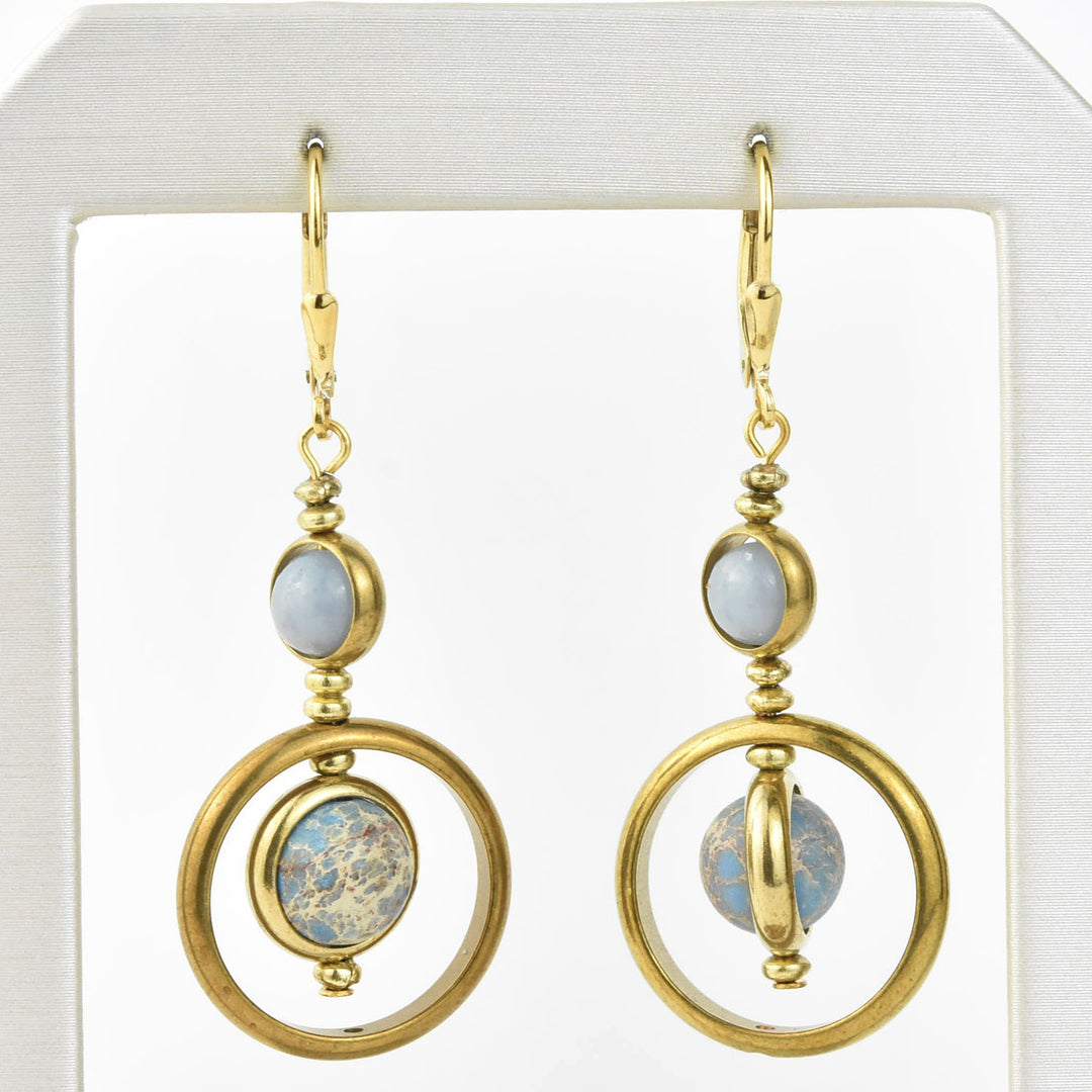 Blue Orbit Earrings