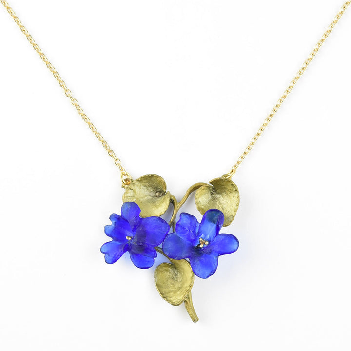 Double Wild Violet Pendant