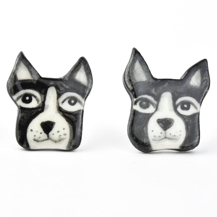 Boston Terrier Studs - Goldmakers Fine Jewelry