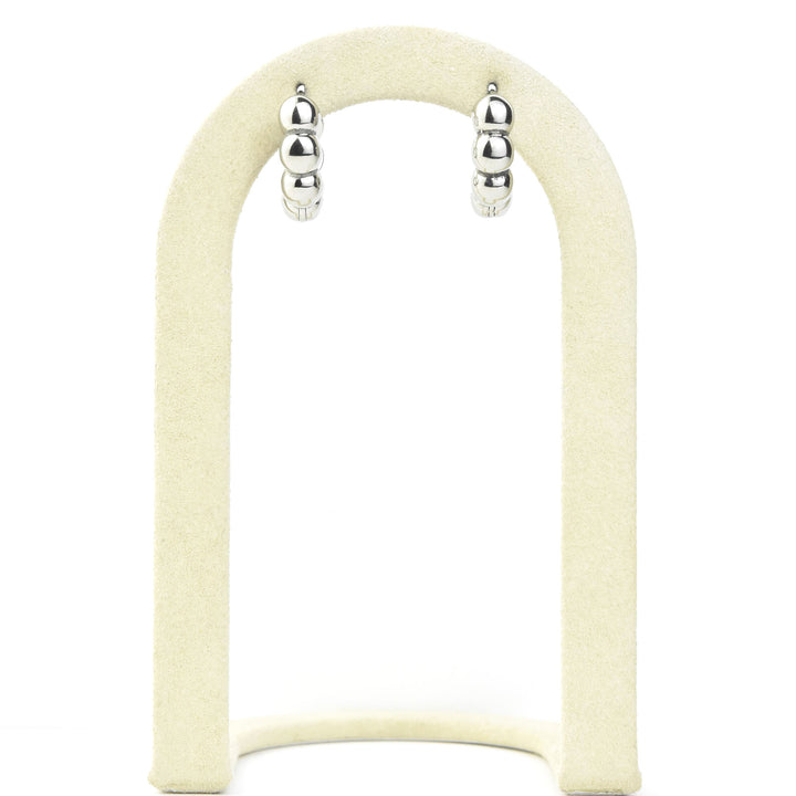 Bubble Chunky Rounded Huggie Hoops - Goldmakers Fine Jewelry