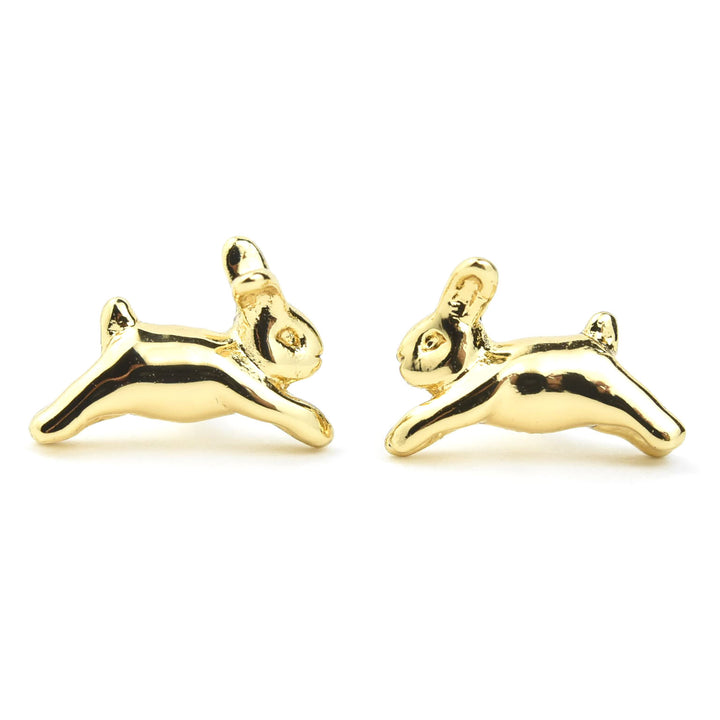Bunny Studs in Gold Plate - Goldmakers Fine Jewelry