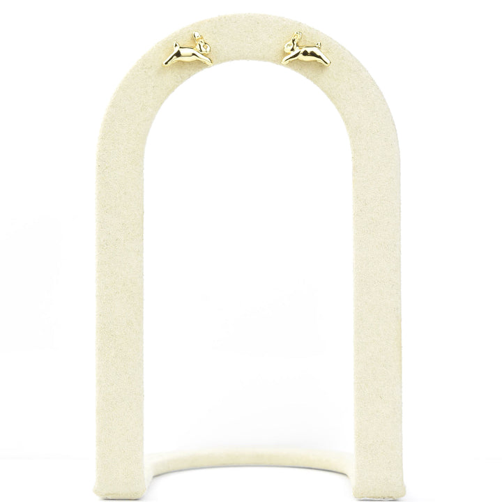 Bunny Studs in Gold Plate - Goldmakers Fine Jewelry