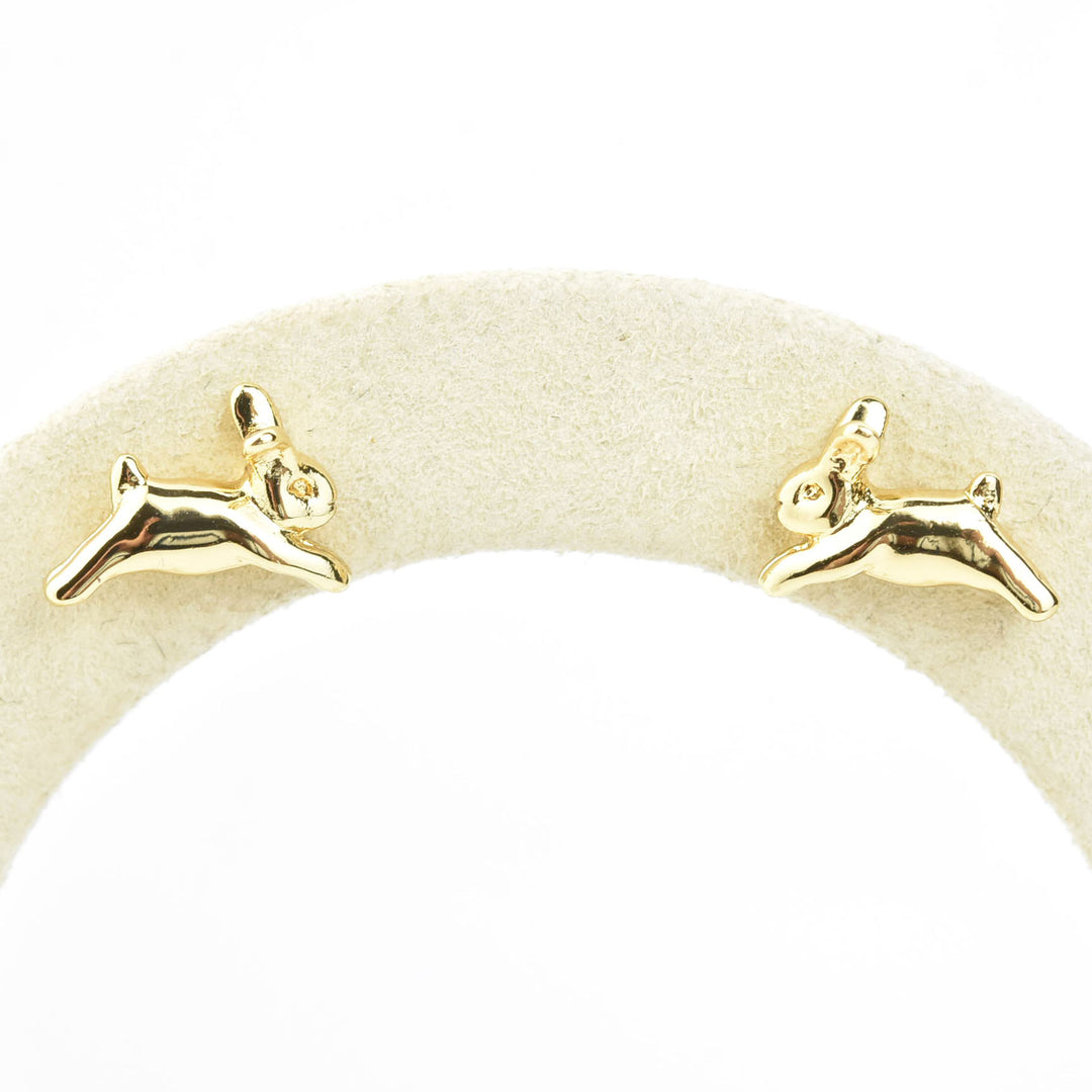 Bunny Studs in Gold Plate - Goldmakers Fine Jewelry