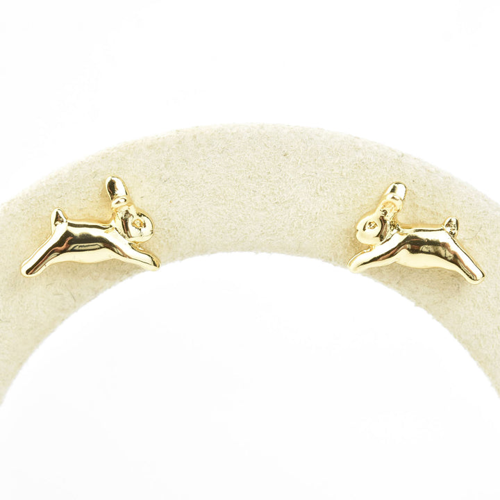 Bunny Studs in Gold Plate - Goldmakers Fine Jewelry