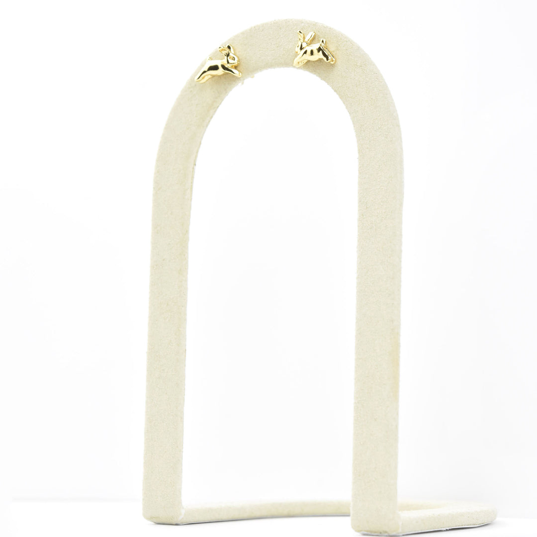 Bunny Studs in Gold Plate - Goldmakers Fine Jewelry