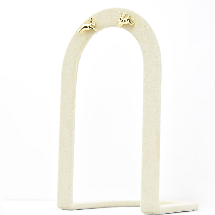 Bunny Studs in Gold Plate - Goldmakers Fine Jewelry