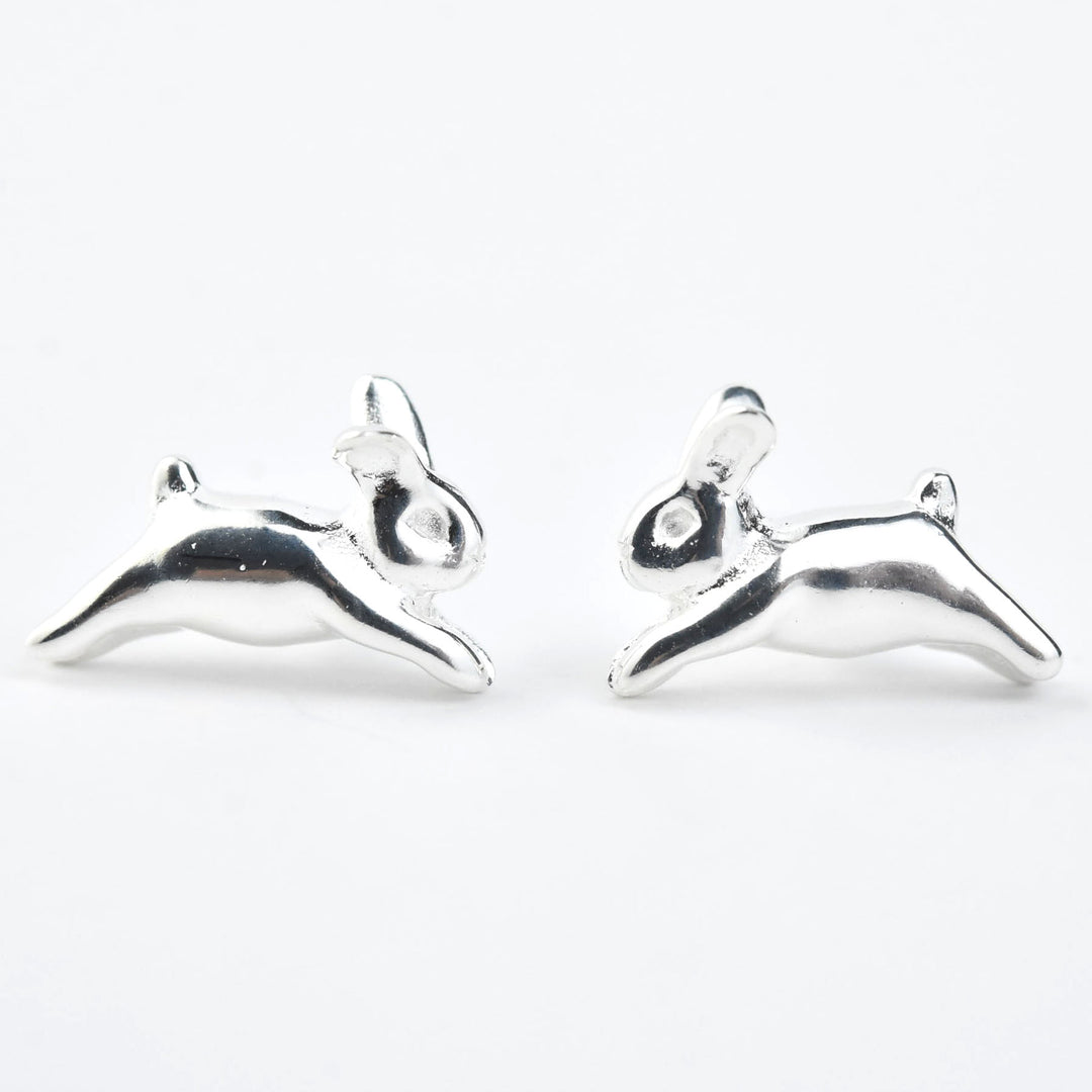 Bunny Studs in Sterling Silver - Goldmakers Fine Jewelry