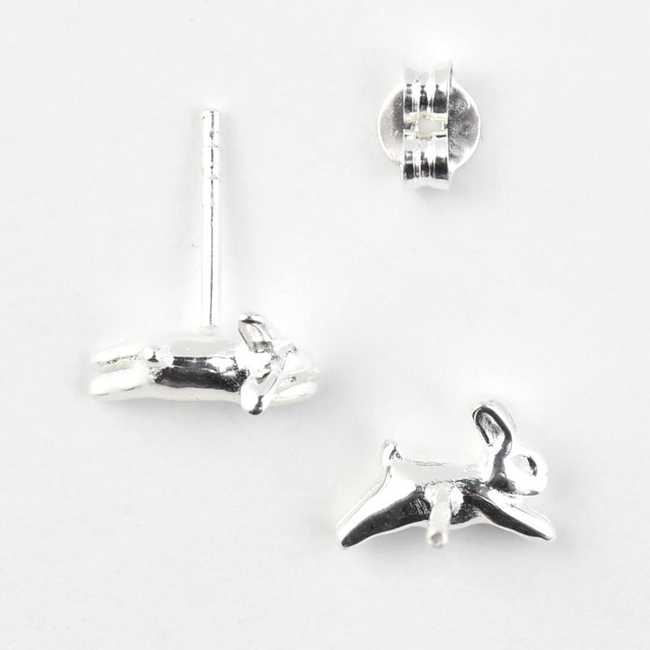 Bunny Studs in Sterling Silver - Goldmakers Fine Jewelry
