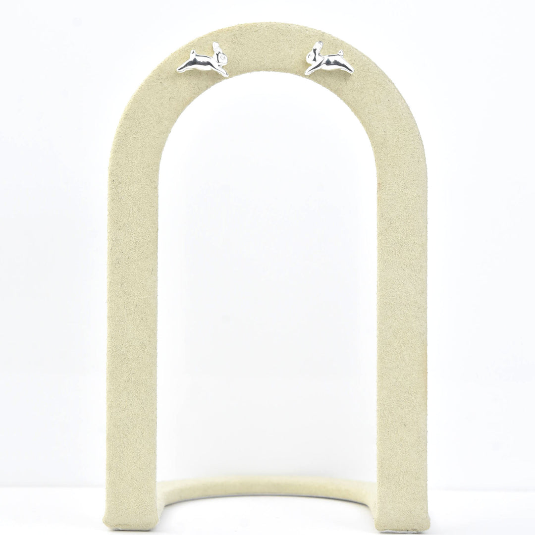 Bunny Studs in Sterling Silver - Goldmakers Fine Jewelry