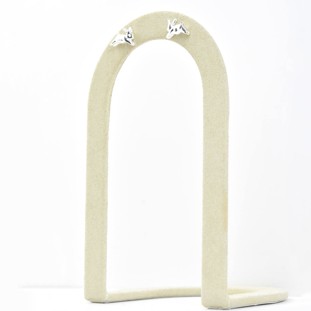Bunny Studs in Sterling Silver - Goldmakers Fine Jewelry