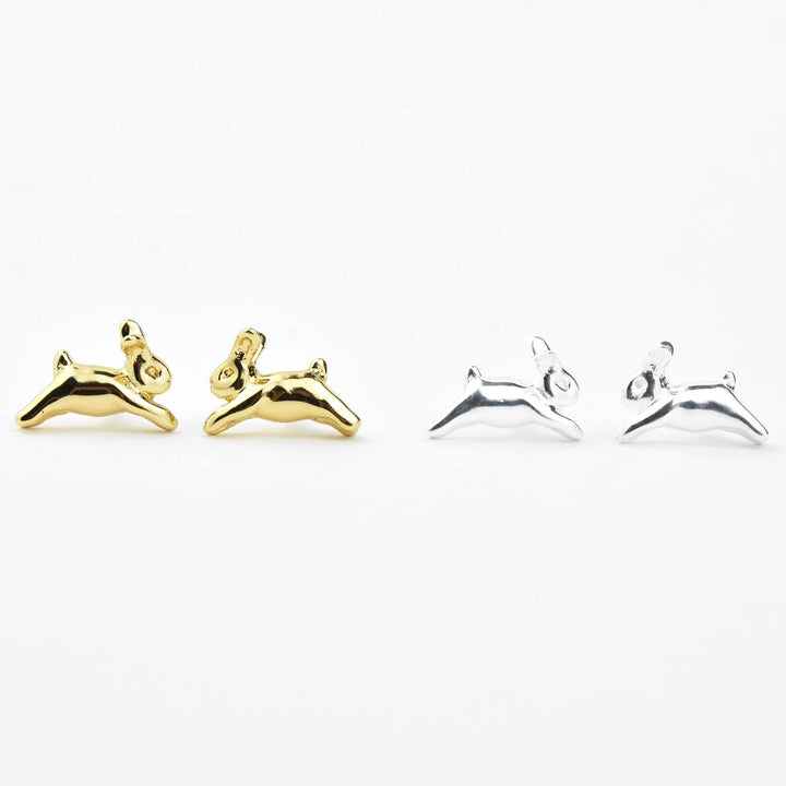 Bunny Studs in Gold Plate - Goldmakers Fine Jewelry
