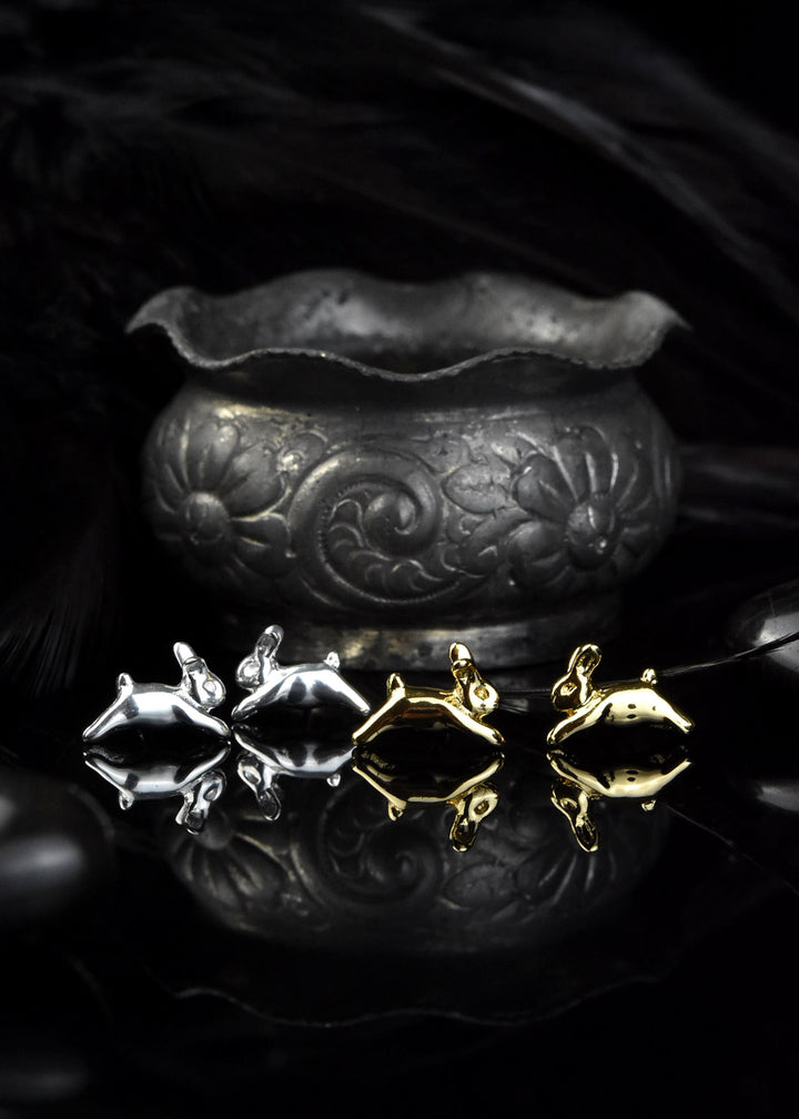 Bunny Studs in Gold Plate - Goldmakers Fine Jewelry