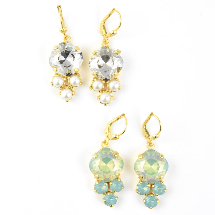 Byzantine Crystal Earrings - Goldmakers Fine Jewelry