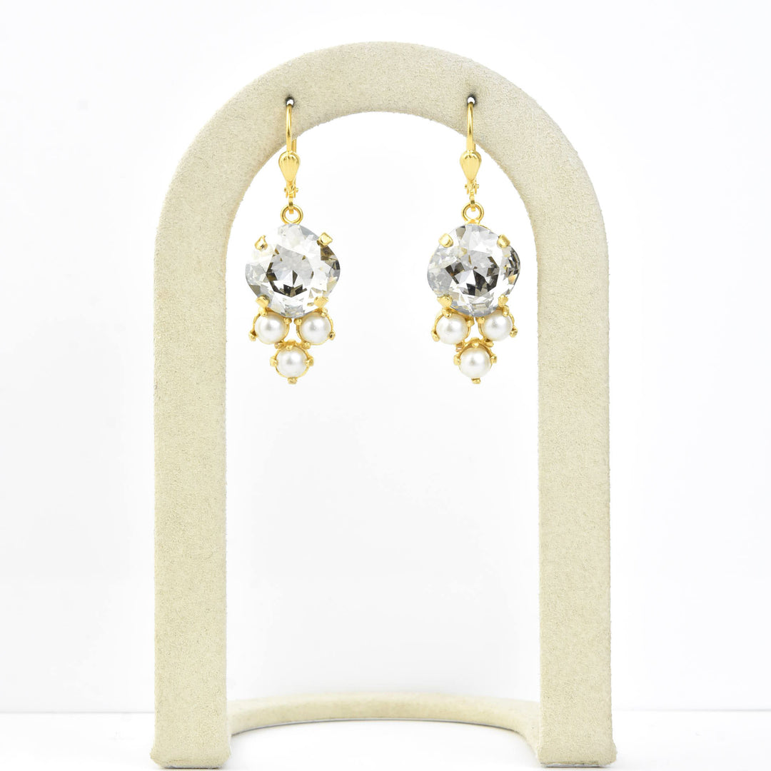 Byzantine Crystal Earrings - Goldmakers Fine Jewelry