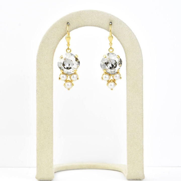 Byzantine Crystal Earrings - Goldmakers Fine Jewelry
