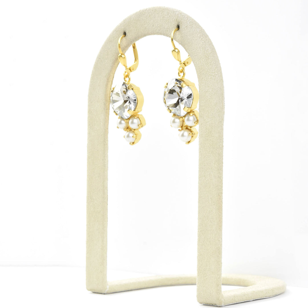 Byzantine Crystal Earrings - Goldmakers Fine Jewelry